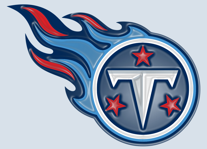 Tennessee Titans Plastic Effect Logo vinyl decal